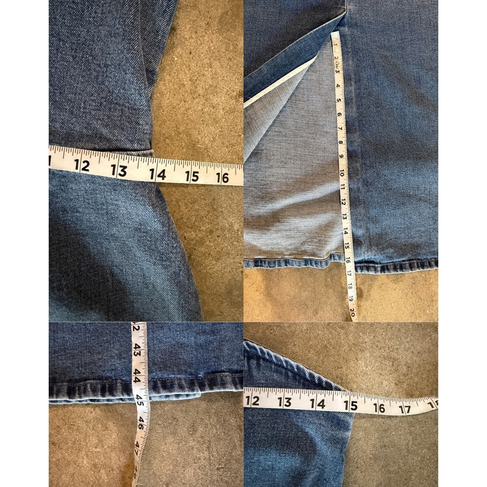 Abercrombie & Fitch Mila Strapless Denim Midi Dress Strapless M Blue 90s Y2K - Picture 9 of 10